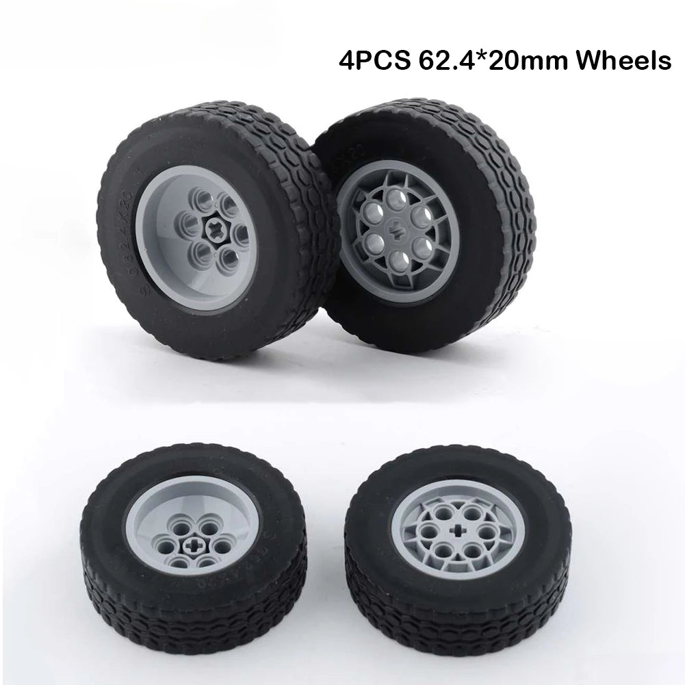 4WD RC Car Chassis Electric Set Four-Wheel Drive Technical Chassis Bricks IR Remote Reciever MOC Building Blocks for legoeds ALPENZO