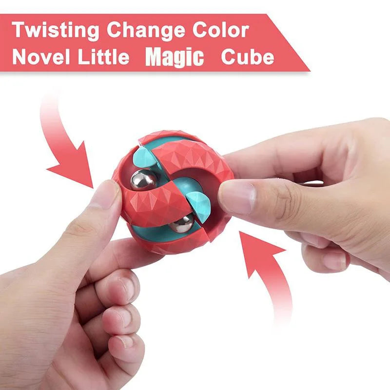 Orbit Ball Toy, Fidget Cubes Top Spinning Toy, as Stress Relief Gifts & Creative Decompression Toys, Puzzle Games for Kids ALPENZO