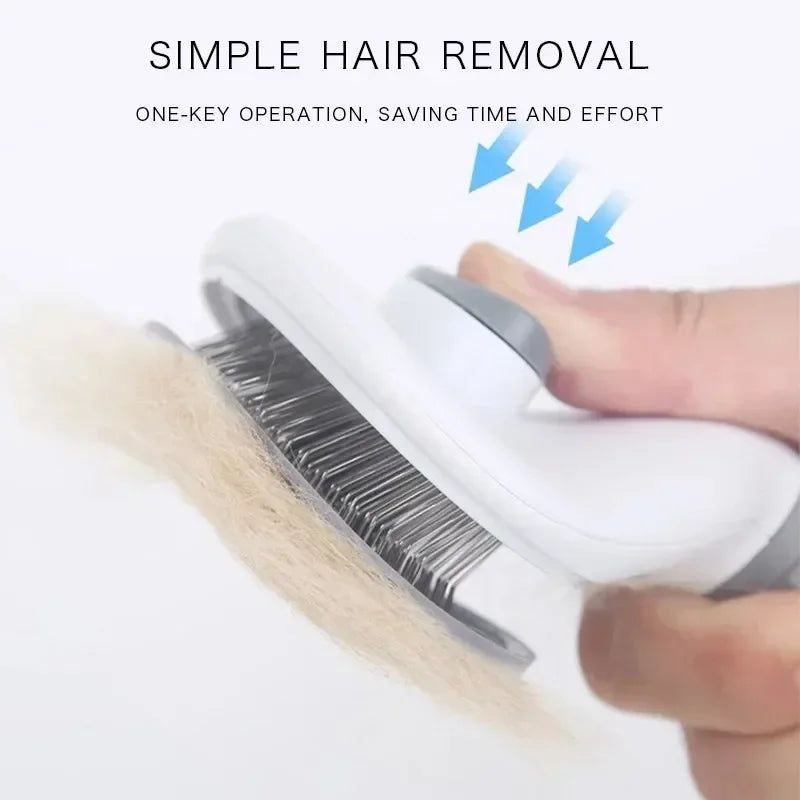 Pet Dog Brush Cat Comb Self Cleaning Pet Hair Remover Brush For Dogs Cats Grooming Tools Pets Dematting Comb Dogs Accessories - ALPENZO