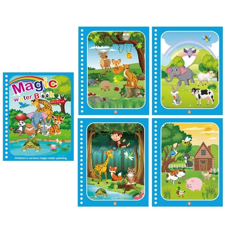NEW Kids Magic Water Drawing Books Coloring Books Painting Toys for Kids Birthday Christmas New Year Gift for Boys and Girls ALPENZO