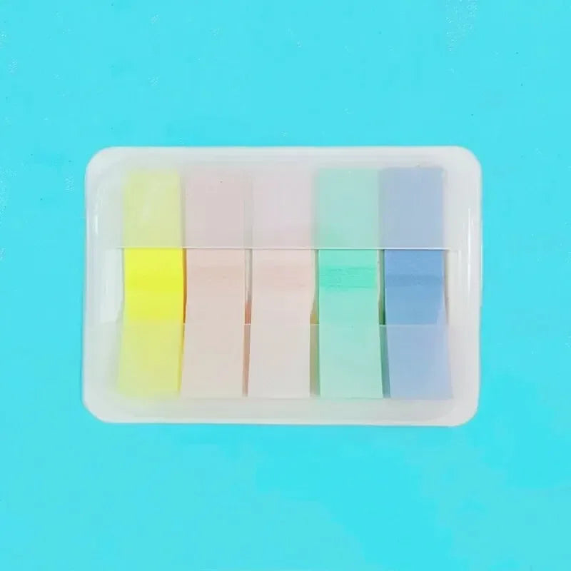 1 Box 100pcs Index Stickers Extractable Sticky Tabs Page Markers Sticky Index Tabs Writable Page Sticky Notes Transparent Color ALPENZO