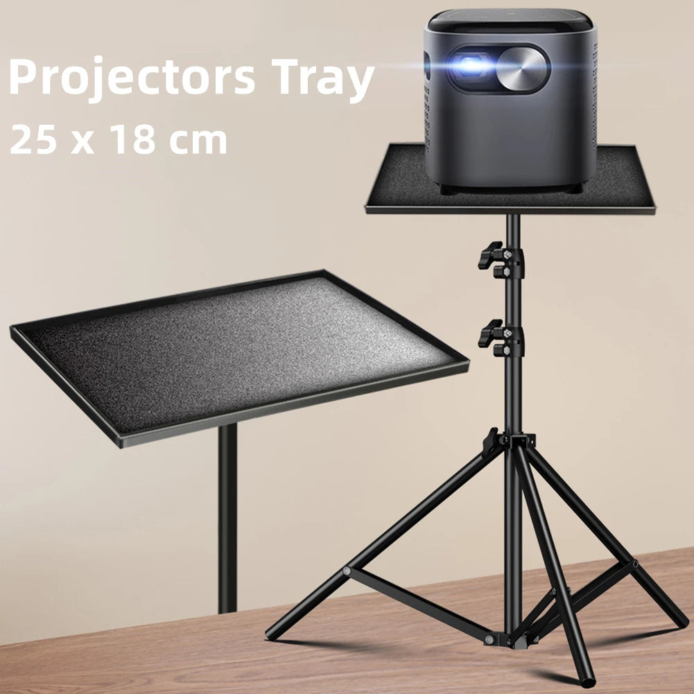 Projectors Tray Tripod Stand Sound Card Projectors Tray Platform Holder Black Plastic 1/4in Screw Adapter