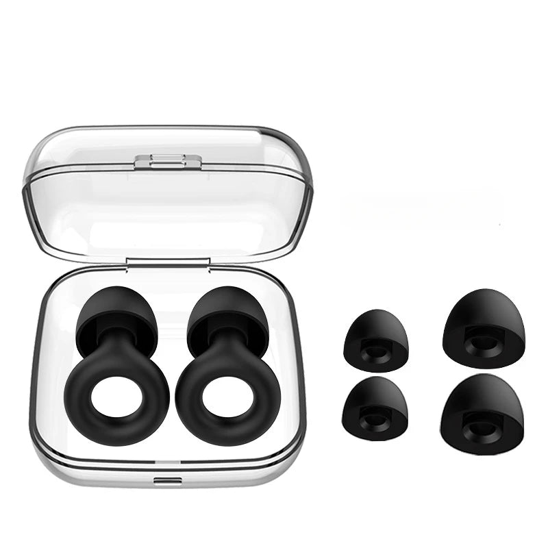 Silicone Earplugs for Swimming Sleep Noise Cancel Noise Reduction-Soundproof Reduce Disturbances -Quality loop Earplugs Supplies