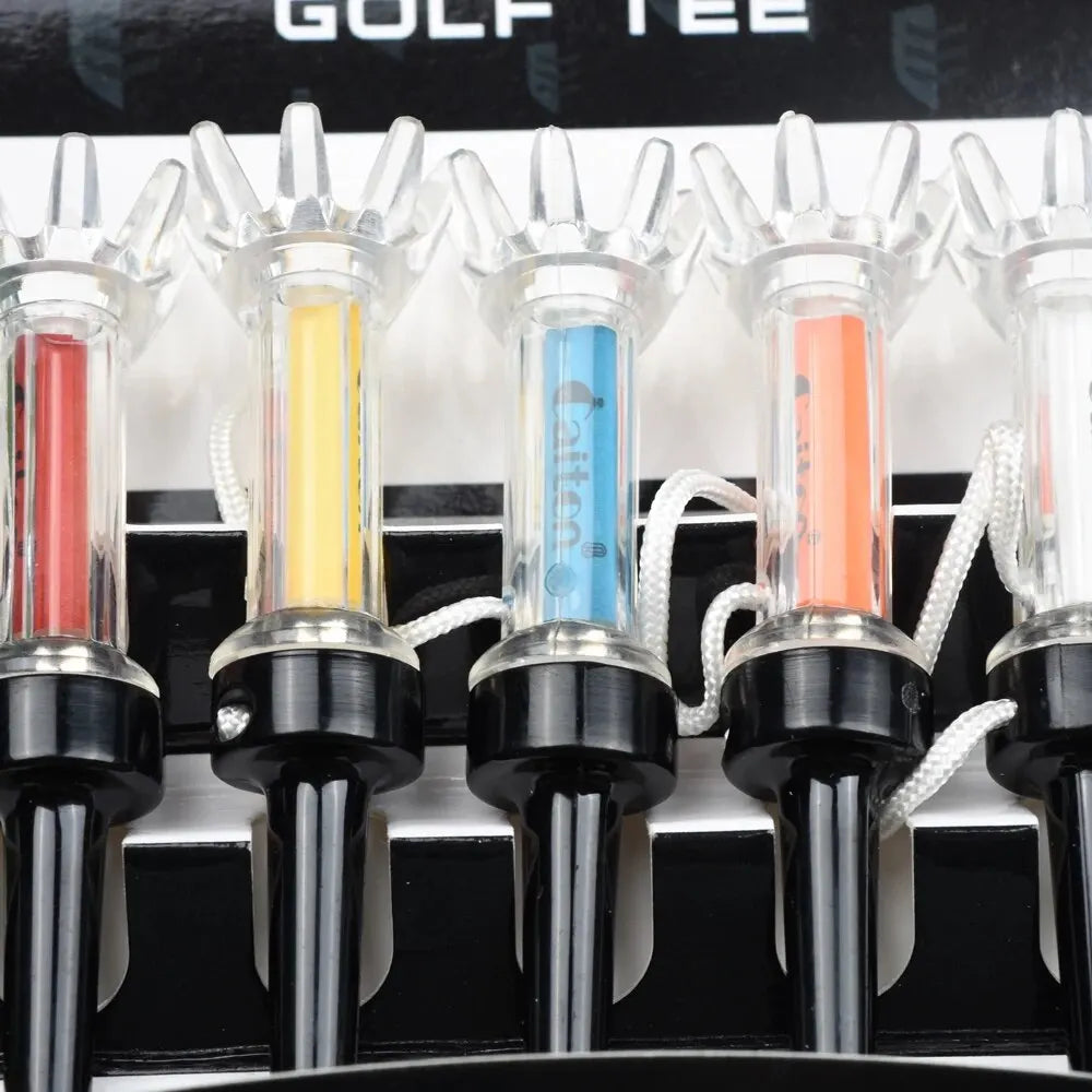 Improve Your Golf Game with the Caiton 5pcs Magnetic Plastic Golf Tee Set - 360degree Bounce