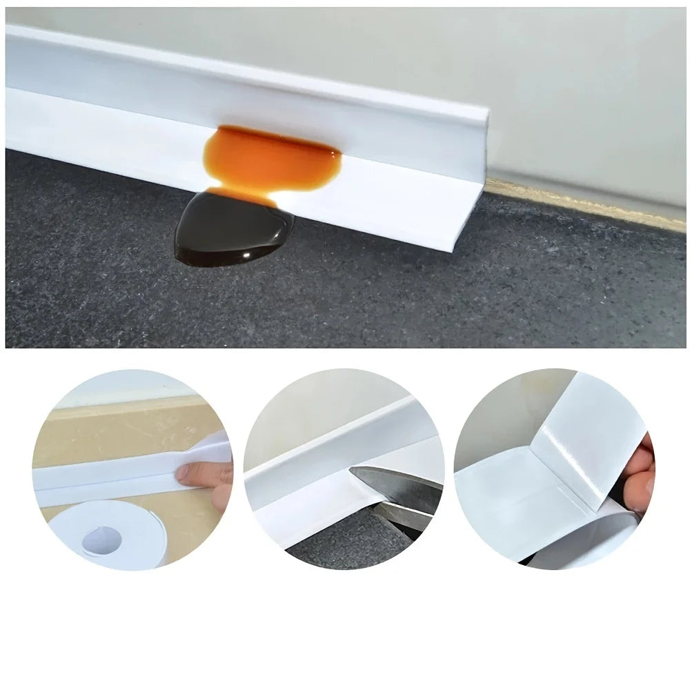 PVC Sealing Strip Tape Bathroom Bath Toilet Caulk Tape Self Adhesive Waterproof Mildew Proof Tapes For Kitchen Sink Wall Corner - ALPENZO