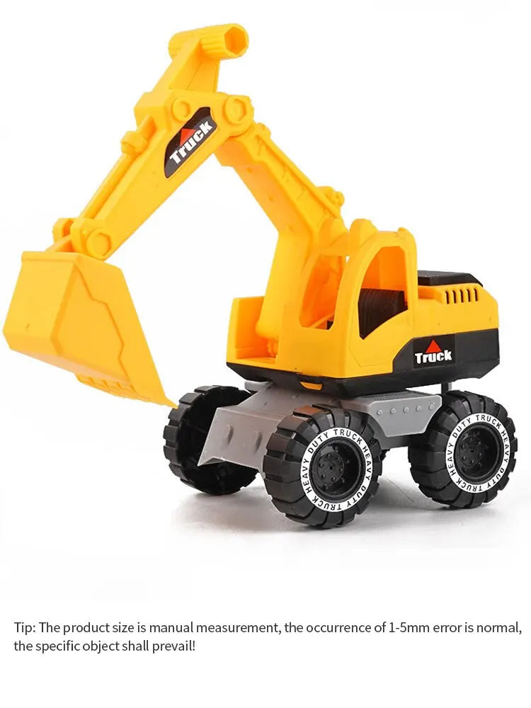 Excavator Dump Truck Model Toy Engineering Vehicle Set .Construction Fleet Toddler Early Education Construction Vehicles Toys ALPENZO