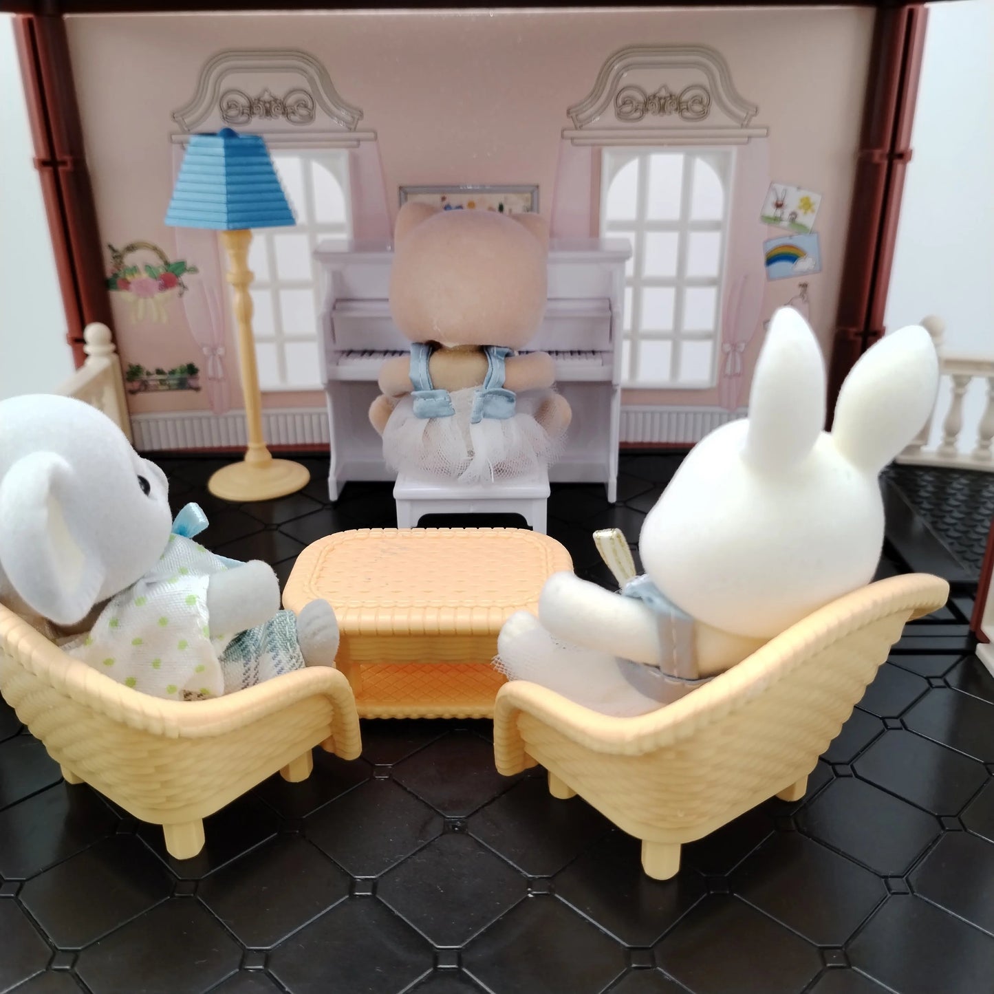 miniature items dollhouse furniture accessories living room bedroom supermarket shopping games family interaction doll kids toys ALPENZO