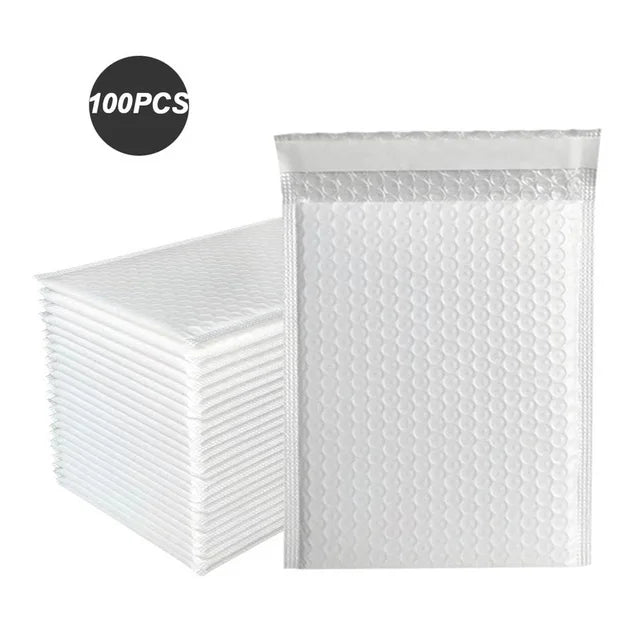 100 Pcs Black Bubble Packaging Envelope Mailing Envelopes Mailer Poly Green Envelope for Shipping Self Seal Bubble Bag Padding ALPENZO