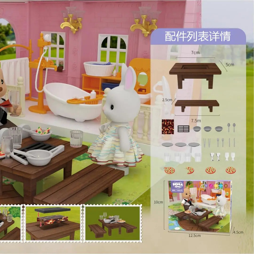 miniature items dollhouse furniture accessories living room bedroom supermarket shopping games family interaction doll kids toys ALPENZO