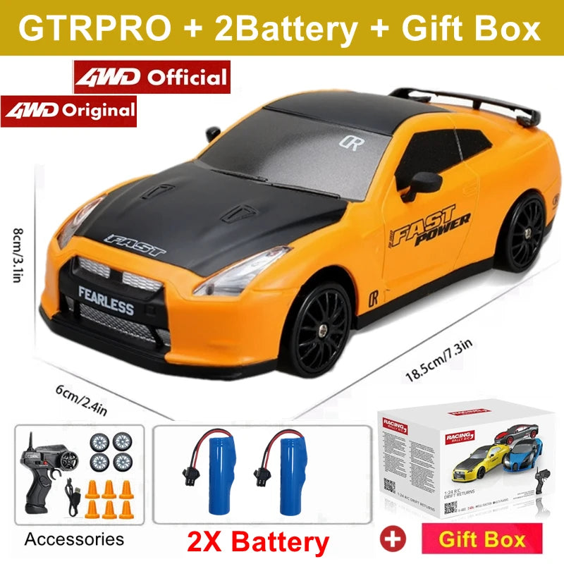 2.4G High speed Drift Rc Car 4WD Remote Control AE86 Model GTRPRO Vehicle Car RC Racing Cars Toy for Children Christmas Gifts ALPENZO