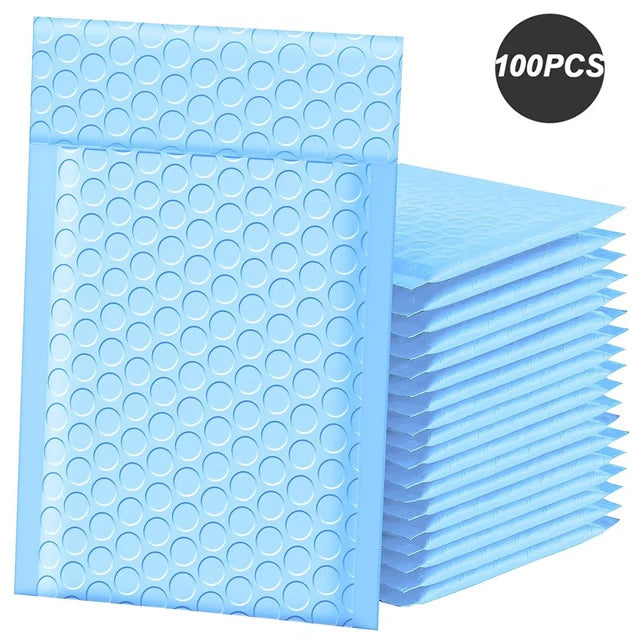 100 Pcs Black Bubble Packaging Envelope Mailing Envelopes Mailer Poly Green Envelope for Shipping Self Seal Bubble Bag Padding ALPENZO