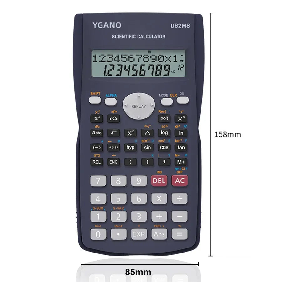 Multifunctional Scientific Calculator Student Simple Portable Big Screen Function Calculator Stationery School Office Supplies ALPENZO