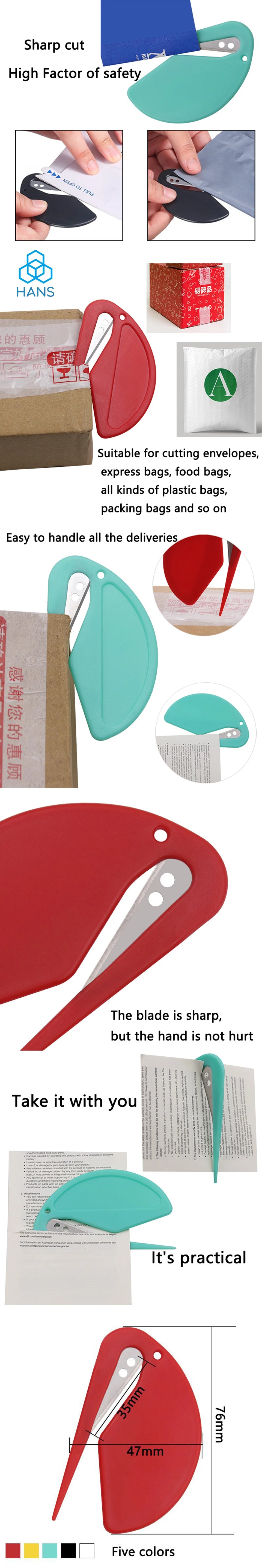 1 Piece Letter Opener Envelope Mail Slitter With Razor Wrapping Cutter Box Opener Safe Mail Opener For Home Office Envelope ALPENZO
