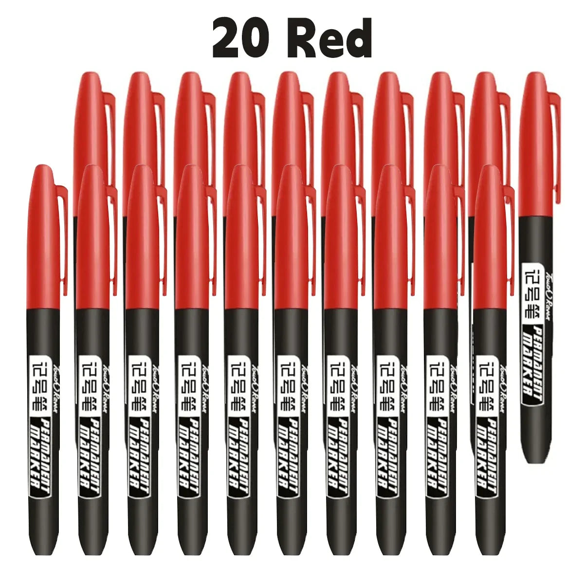 Permanent Marker Pen Drawing Markers Black Blue Red Waterproof Ink Sketch Pens Stationery Art School Supplies For Glass Metal ALPENZO