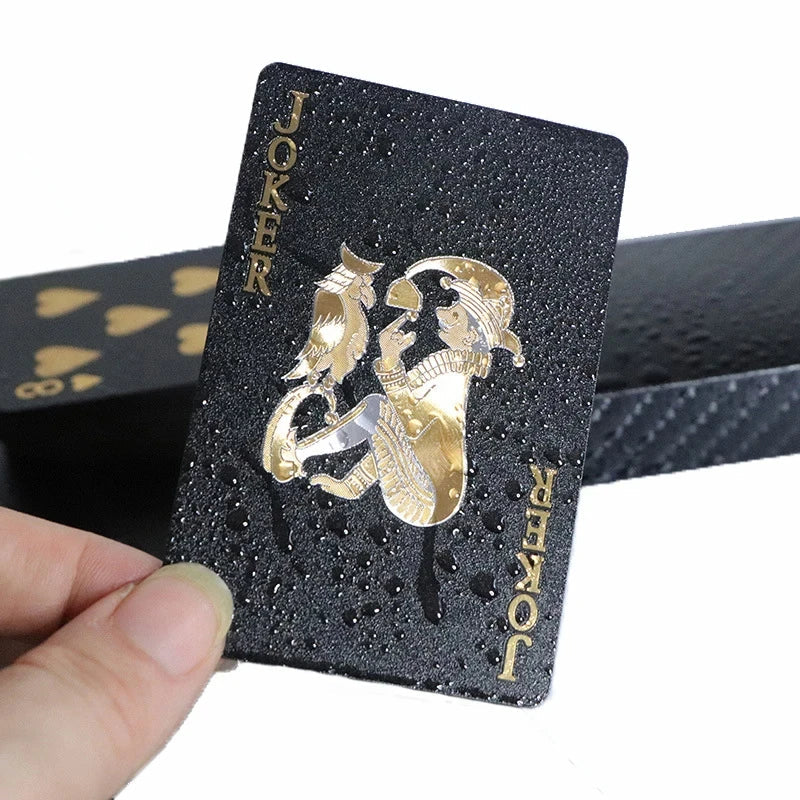Color Black Gold Playing Card Game Card Group Waterproof Poker Suit Magic Dmagic Package Board Game Gift Collection ALPENZO