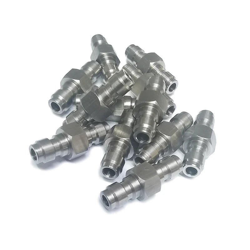 HPA Air Quick Disconnect Male Female Adaptor 8mm Fill Nipple High Pressure 1/8NPT 1/8BSP M10*1 M8*1 Stainless Steel