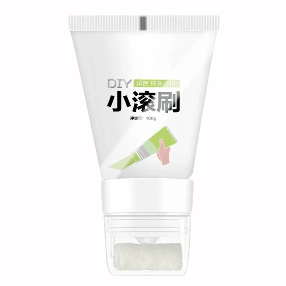 100g White Pink Wall Small Roller Brush Paint Interior Wall Repair Household Wall Graffiti Repair Environmental Protection Paint - ALPENZO