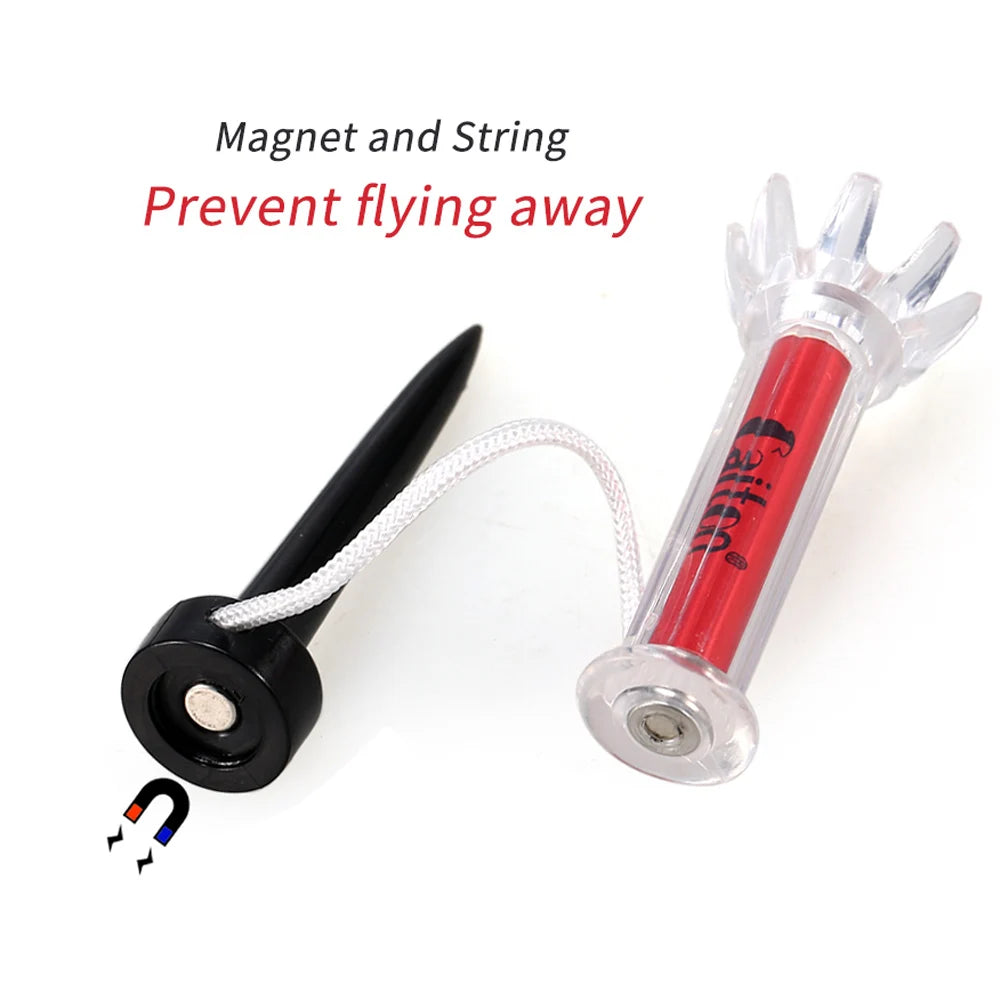 Improve Your Golf Game with the Caiton 5pcs Magnetic Plastic Golf Tee Set - 360degree Bounce