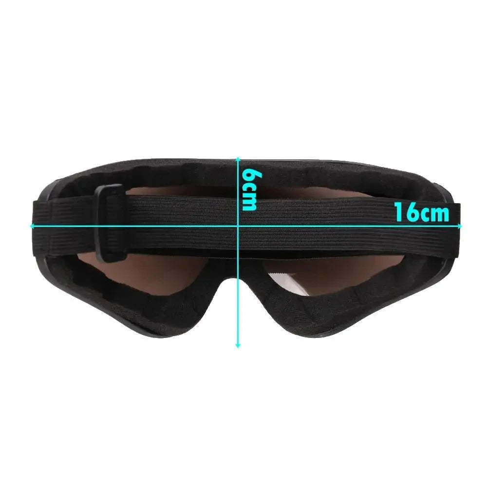DIZETION 1Pc Winter Windproof Skiing Glasses Goggles Outdoor Sports Eyewear Glasses Ski Dustproof Cycling Lens Frame Sunglasses