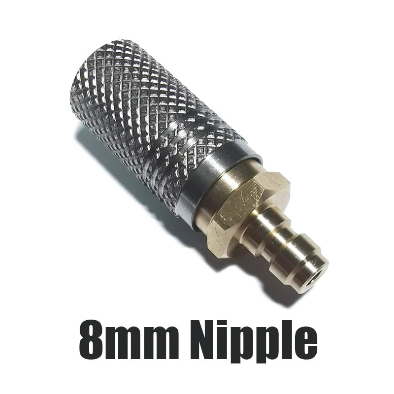 Air HPA Soft Extended Air Charging Quick Release Adapter Socket 1/8BSP(G1/8) 8mm Male Nipple Accessories