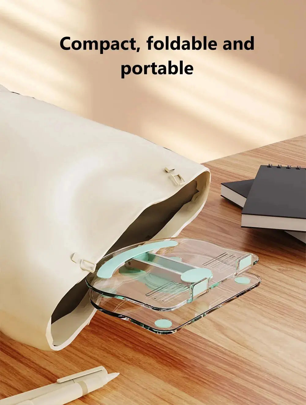 Transparent Rotating Stand Acrylic Plate Desktop Mobile Phone Tablet Universal Live Folding Adjustment Computer Support Stand - ALPENZO