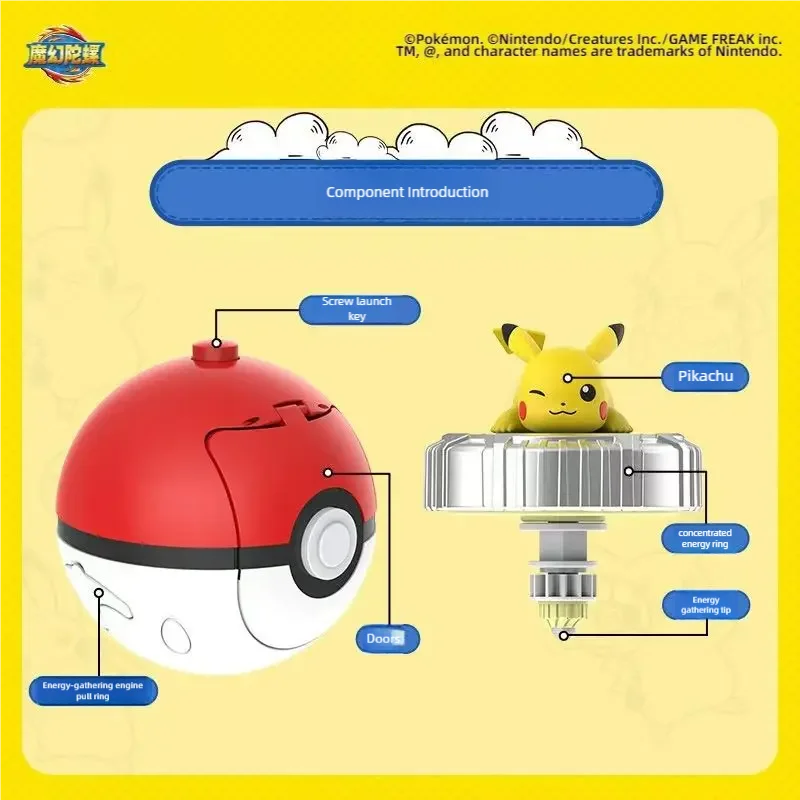 LDCX Pokemon Pet Elf Parents Children Interactive Children's Toy Gift Set 1 against Gyro Pikachu Squirtle Charmander Christmas ALPENZO