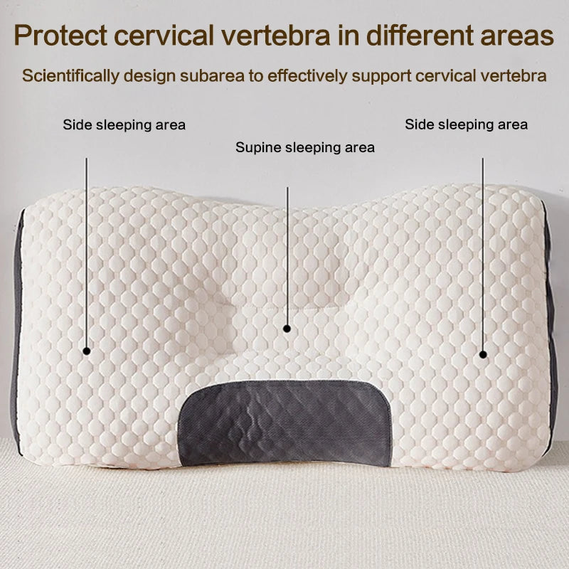 New Neck Pillow Help Sleep Protect The Neck Cervical Orthopedic Soybean Fiber Massage Household SPA Pillow For Sleeping Almohada - ALPENZO