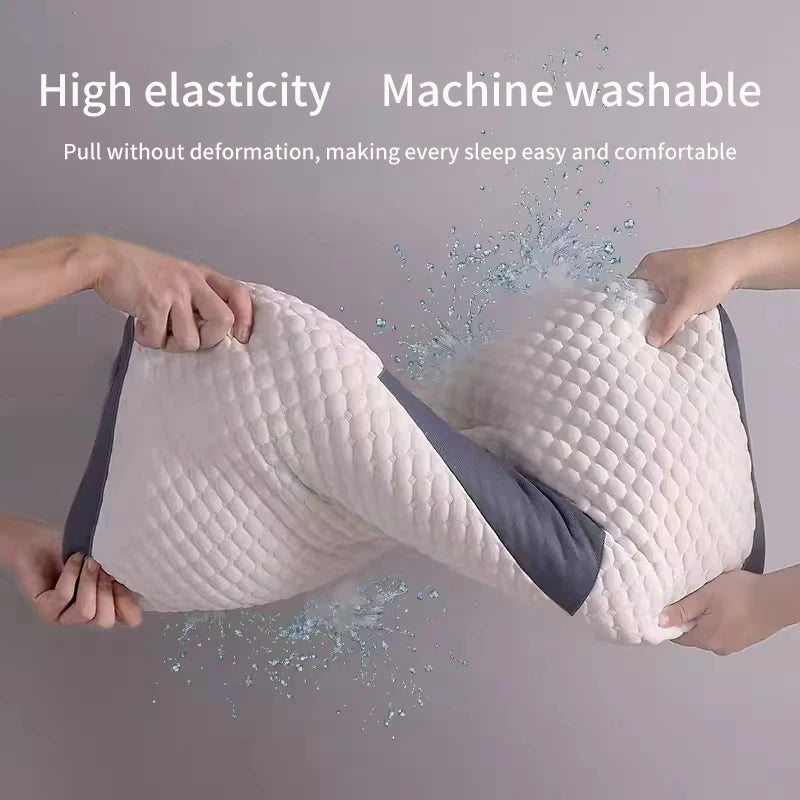 New Neck Pillow Help Sleep Protect The Neck Cervical Orthopedic Soybean Fiber Massage Household SPA Pillow For Sleeping Almohada - ALPENZO