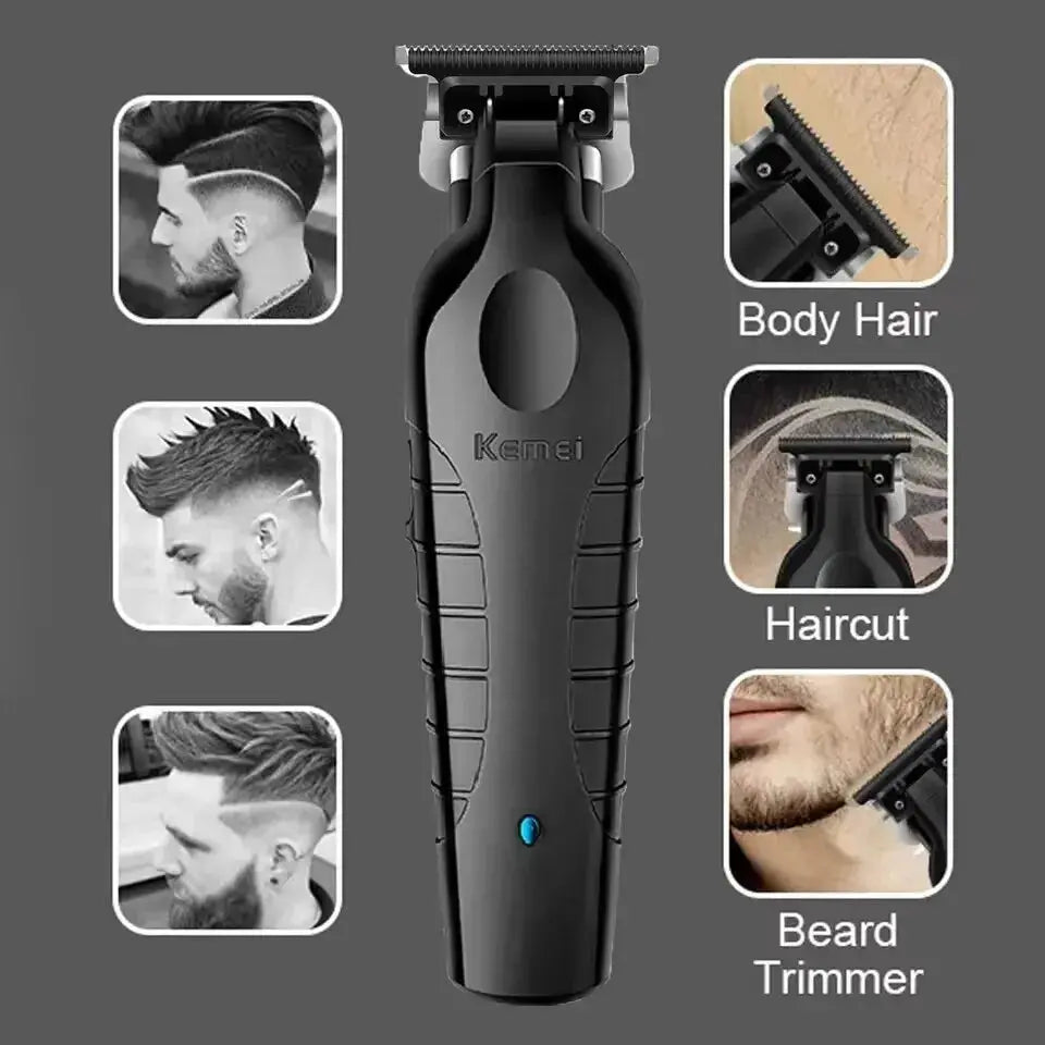 Kemei Men's Cordless Hair Clipper USB Rechargeable Electric Hair Clipper km032 Trimmer Electric Hair Cutting Machine KM-2299 - ALPENZO