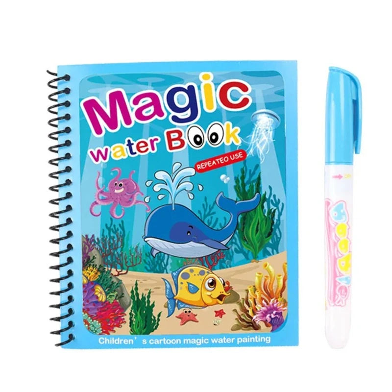 NEW Kids Magic Water Drawing Books Coloring Books Painting Toys for Kids Birthday Christmas New Year Gift for Boys and Girls ALPENZO
