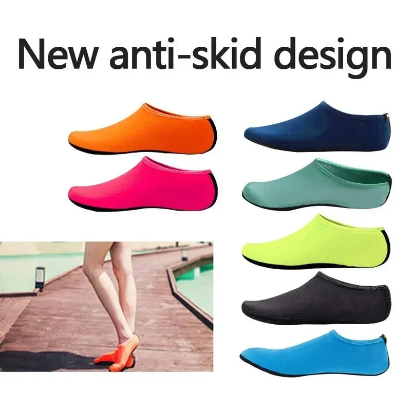 Non-Slip Unisex Water Shoes Swimming Diving Socks Summer Aqua Beach Sandal Flat Shoe Seaside Sneaker Socks Slipper for Men Women