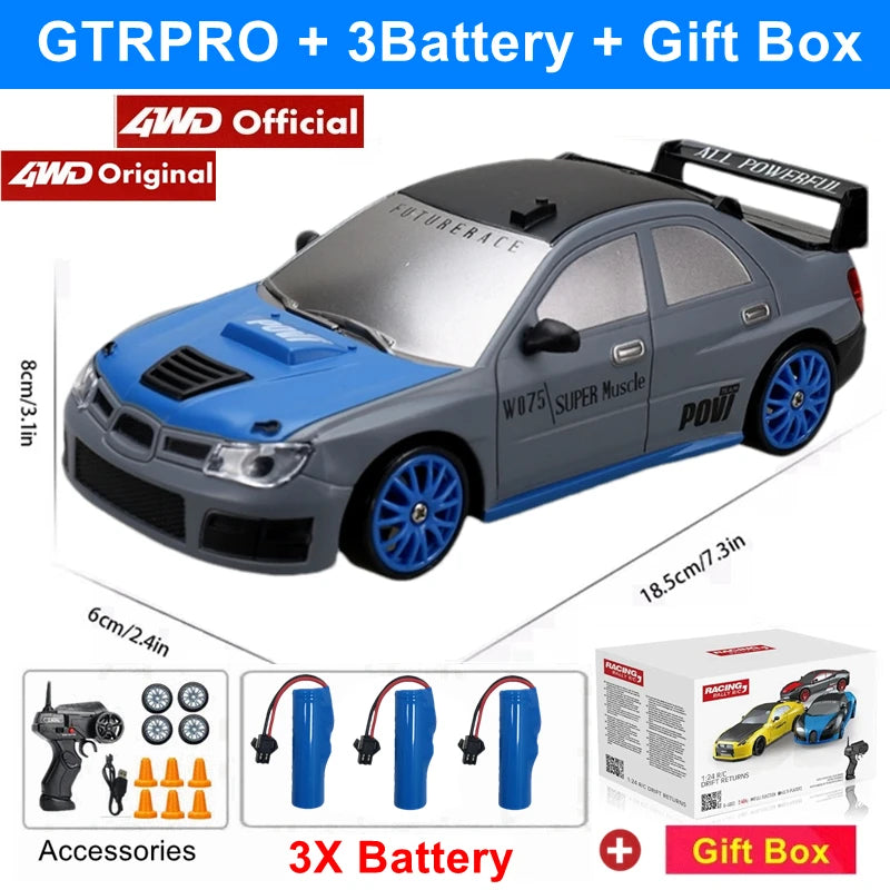 2.4G High speed Drift Rc Car 4WD Remote Control AE86 Model GTRPRO Vehicle Car RC Racing Cars Toy for Children Christmas Gifts ALPENZO