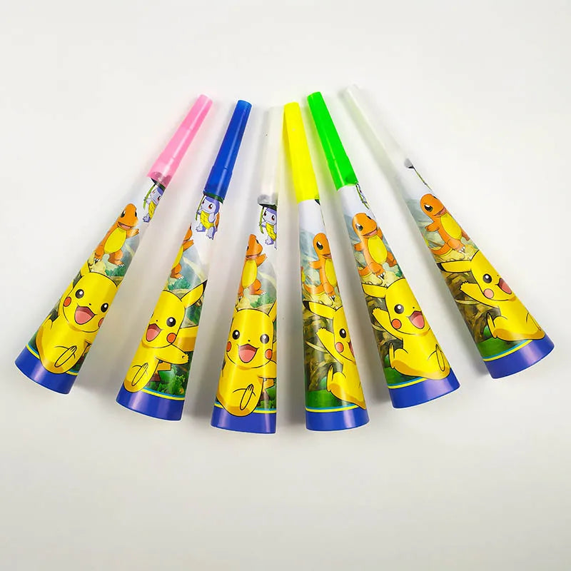 Cartoon Pikachu Theme Birthday Party Disposable Tableware Set Balloons Decorations Photo Props Background Pokemon Party Supplies ALPENZO