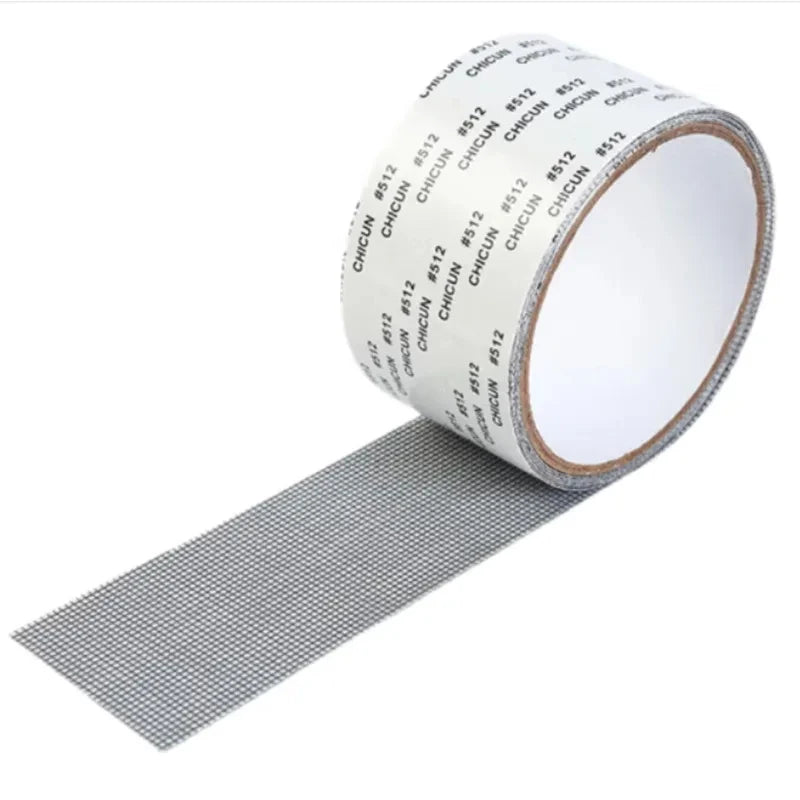 5mm/2m Self-adhesive Window Screen Repair Subsidy Anti-bug Fly Mesh Perforation Tape Is Durable - ALPENZO