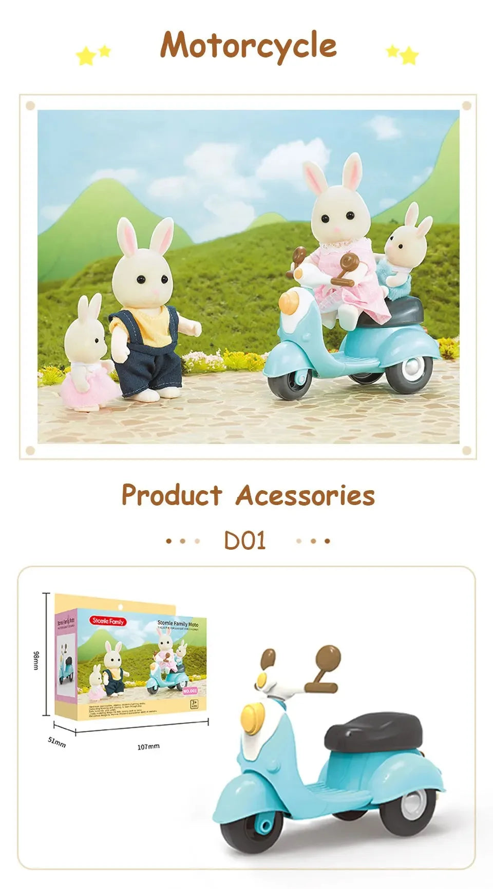 1:12 Miniature Furniture Forest Family Kitchen Toy Dining Table Dollhouse Accessories Bathroom Pretend Play For Girl Gifts Toys ALPENZO