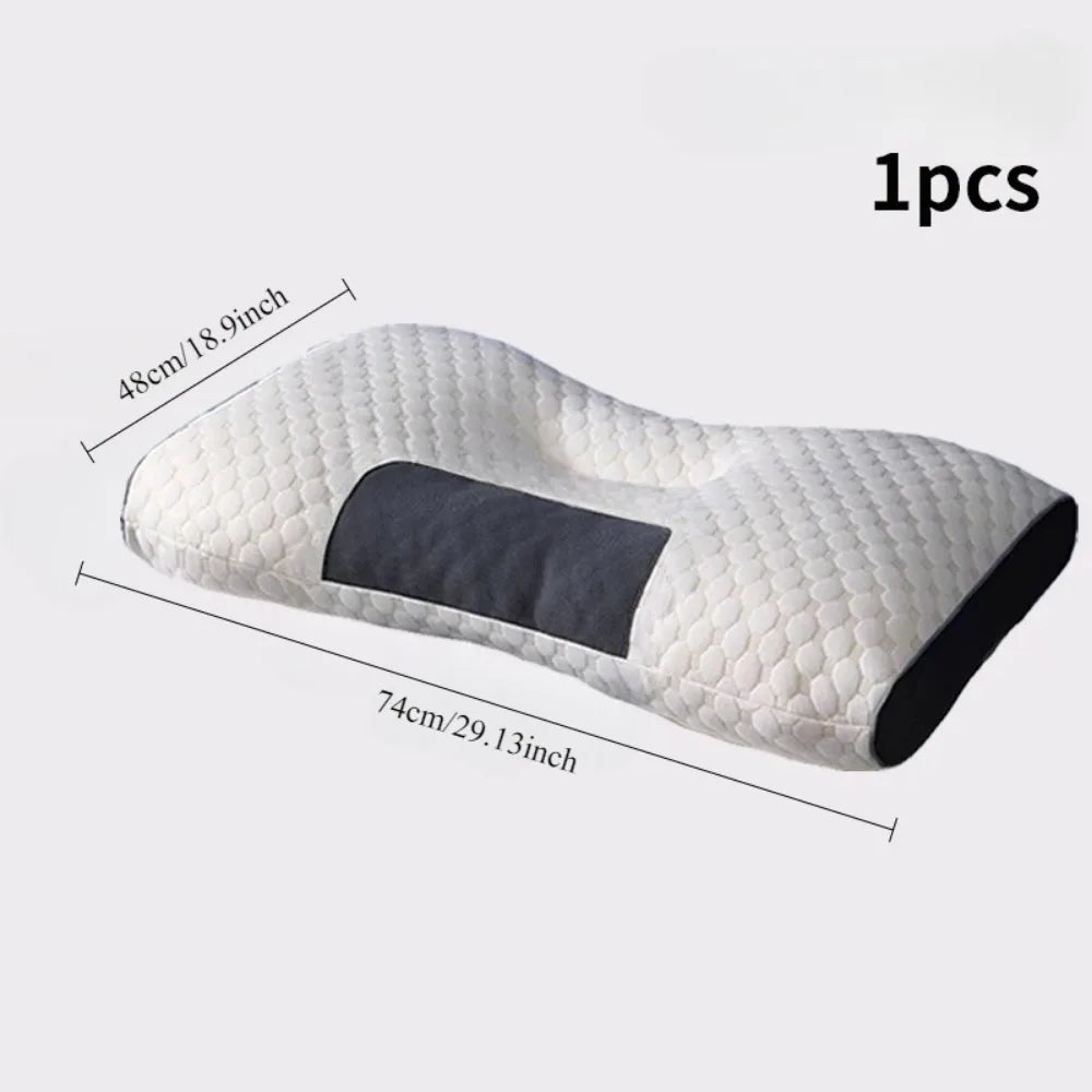 New Neck Pillow Help Sleep Protect The Neck Cervical Orthopedic Soybean Fiber Massage Household SPA Pillow For Sleeping Almohada - ALPENZO