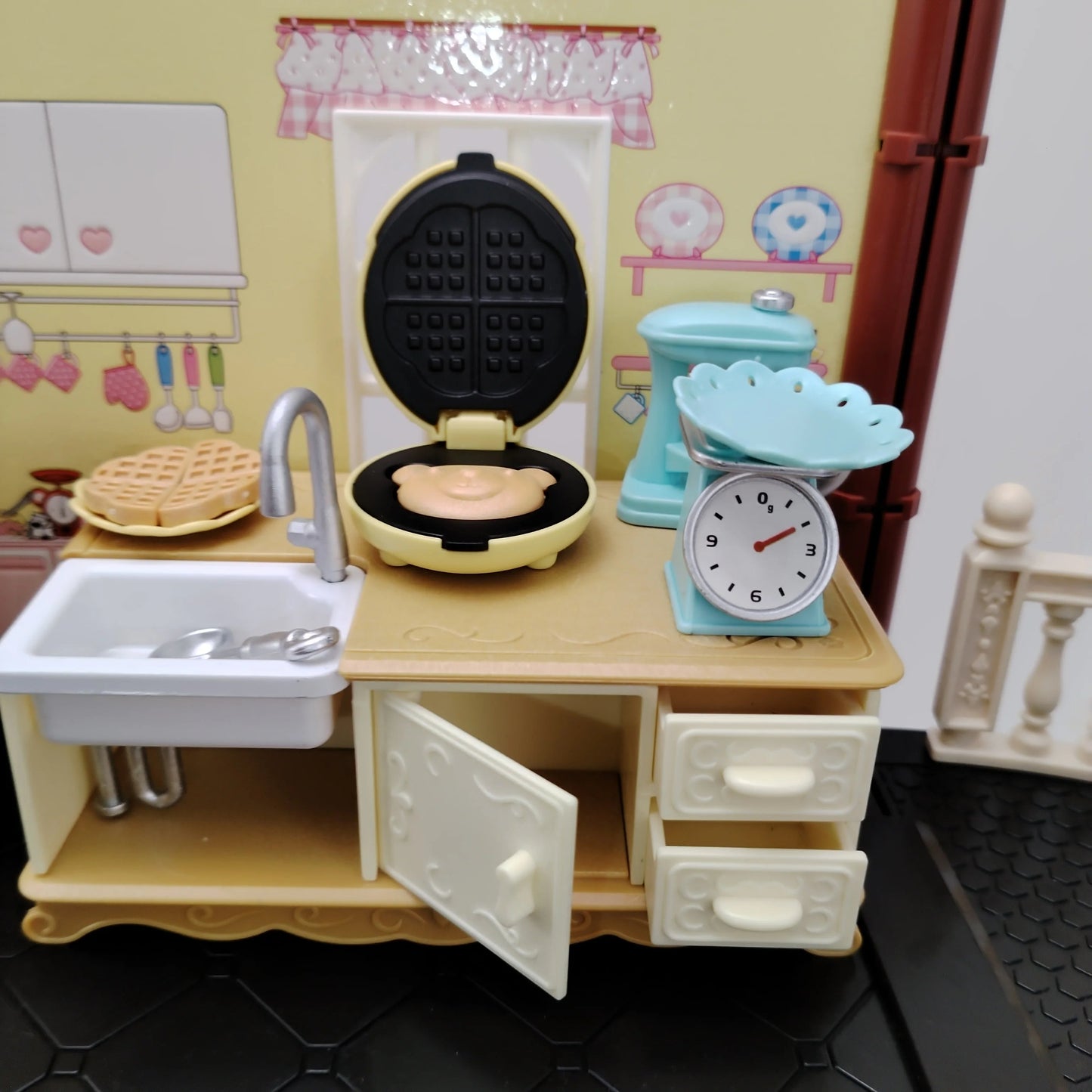 miniature items dollhouse furniture accessories living room bedroom supermarket shopping games family interaction doll kids toys ALPENZO