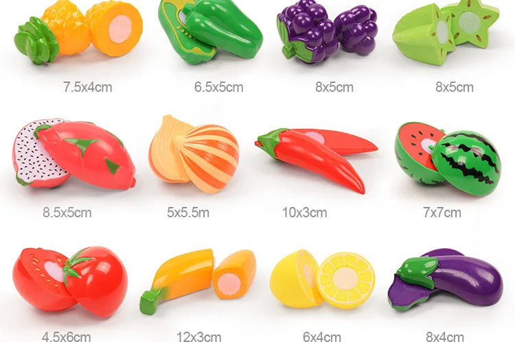 3-6 Years Old Child Vegetables and Fruits Children's Kitchen Toys Set Puzzle Early Education Children's Play House Toys Girl Toy ALPENZO