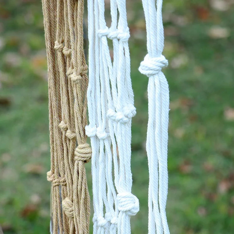 Hanging Plant Handmade Macrame Plant Hanger Flower Pot Planter Hanger Wall Decor Courtyard Garden Hanging Planter Hanging Basket - ALPENZO