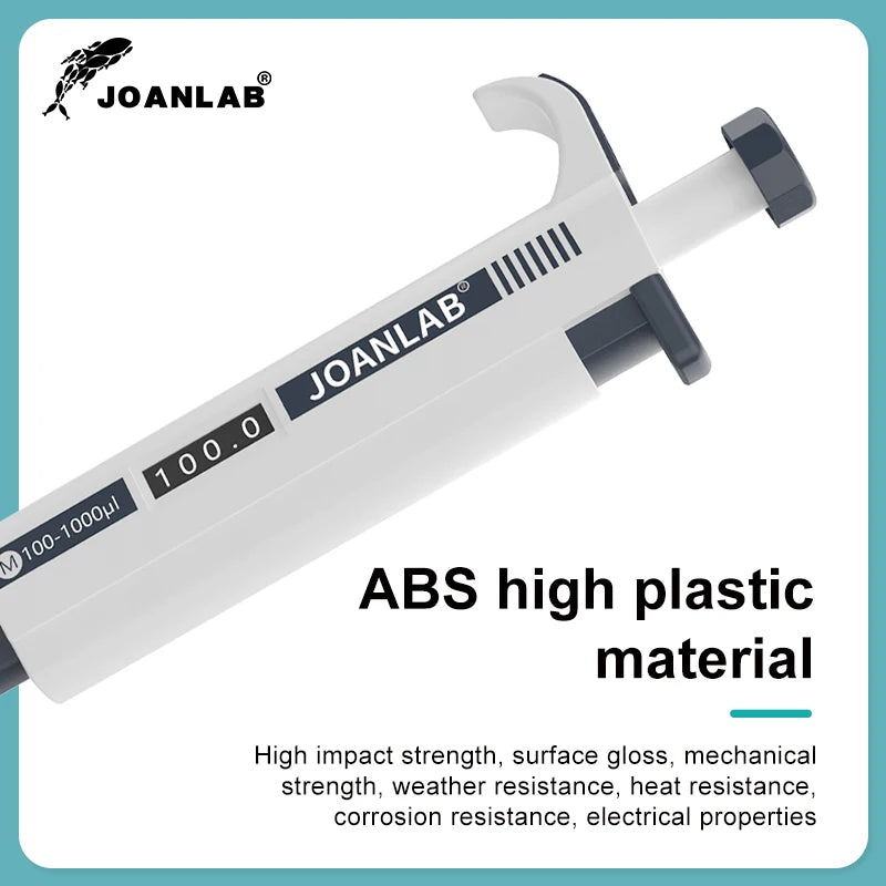 JOANLAB Micropipette Laboratory Automatic Pipette Digital Adjustable Plastic Pipette Chemistry Lab Equipment With Pipette Tips ALPENZO