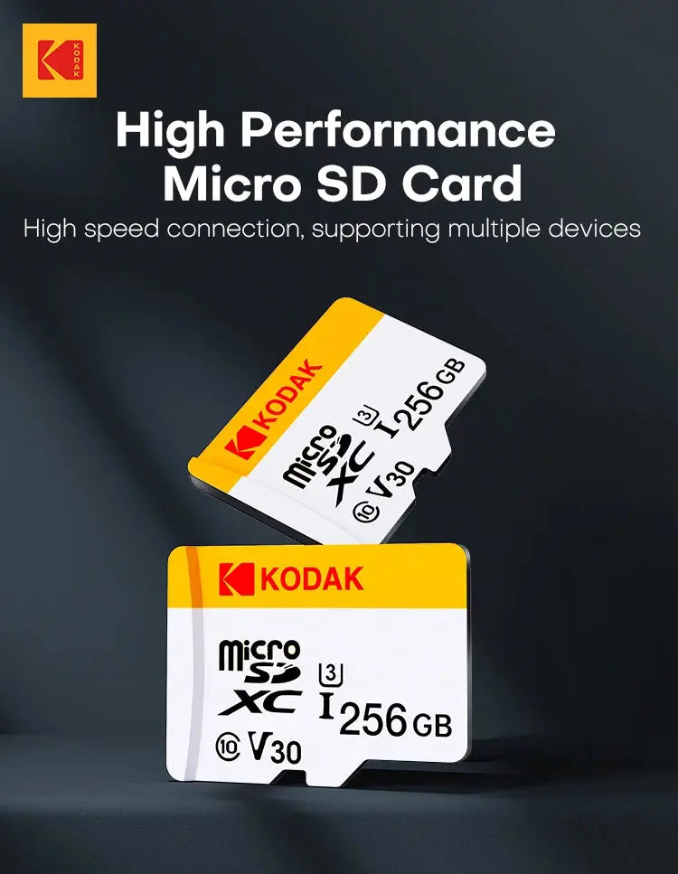 Kodak SD Card High Speed 64GB 128GB 256GB Class 10 SD Card 512GB High Capacity SDXC V30 4K HD Camera Memory Card Wholesale - ALPENZO