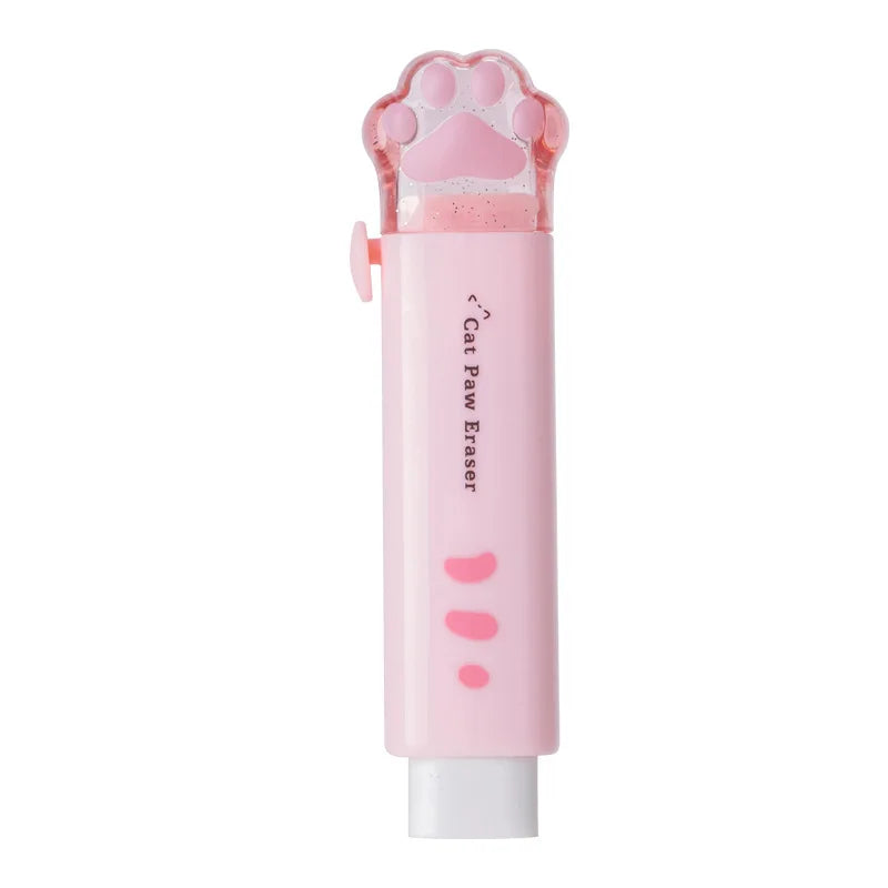 Kawaii Retractable Eraser Cute Cat Korean Stationery Rubber Drawing Erasers Children's school supplies Office ALPENZO