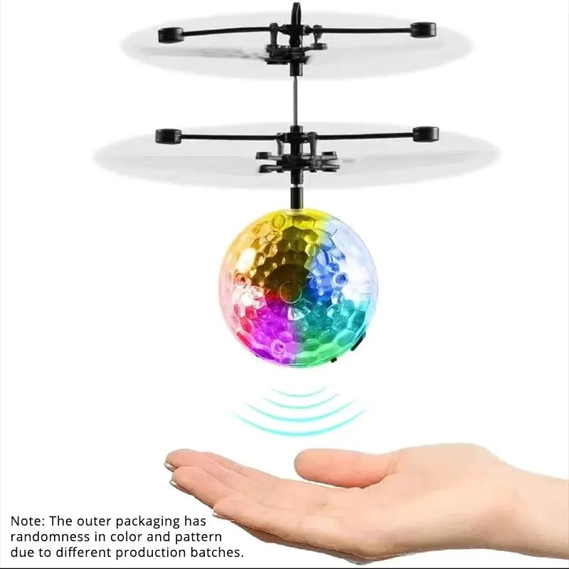 Led Light Suspension Crystal Ball Infrared Induction RC Gesture Control Colorful Glowing Toys Unique Gift for Kids ALPENZO