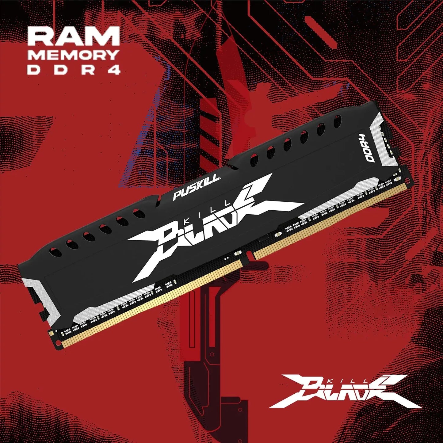 PUSKILL Memória RAM DDR4 16GB 8GB 1.2V 3200MHz 2666MHz Desktop Computer UDIMM Cooling Vest Memory Memoria - ALPENZO