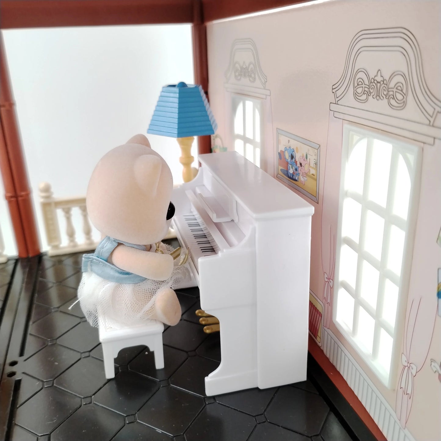 miniature items dollhouse furniture accessories living room bedroom supermarket shopping games family interaction doll kids toys ALPENZO