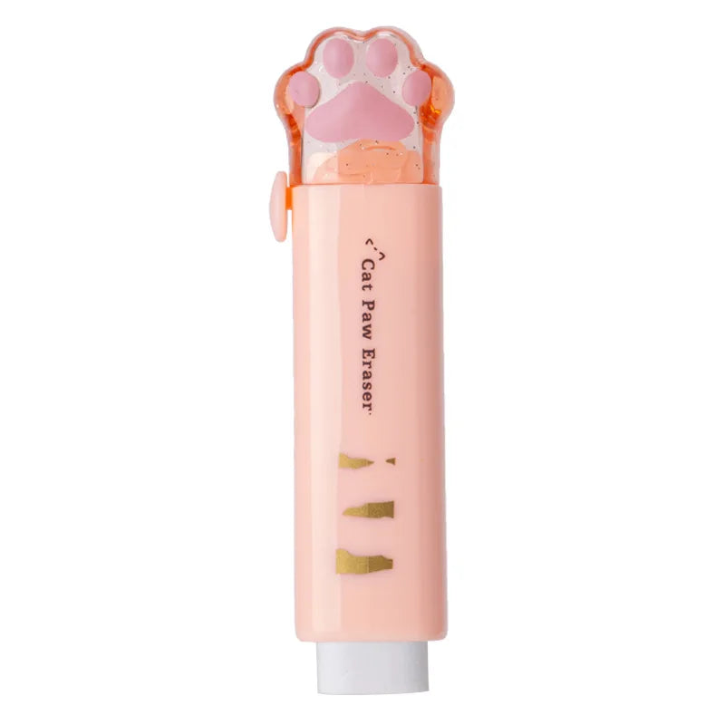 Kawaii Retractable Eraser Cute Cat Korean Stationery Rubber Drawing Erasers Children's school supplies Office ALPENZO