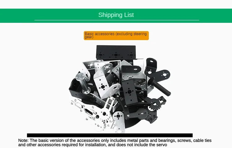 360 Degrees 6 DOF Robot Metal Alloy Mechanical Arm Claw Kit MG996R for Arduino Robotics Kit Educational Ps2 Programmable Toys ALPENZO