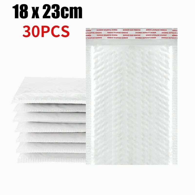 10-50Pcs Bubble Envelopes White Foam Shipping Bags Poly Bubble Mailers Pad Self Seal Packing Bags 11cm 15cm 23cm Wholesale ALPENZO