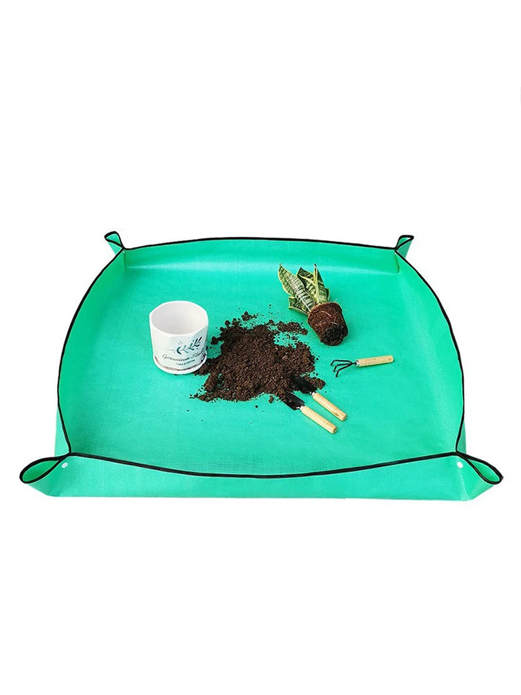 Waterproof Plant Pot Mat, Indoor Garden Mat With Work Gloves, Foldable Houseplant Succulent Pot Mat, Indoor Plant Mat, Portable - ALPENZO