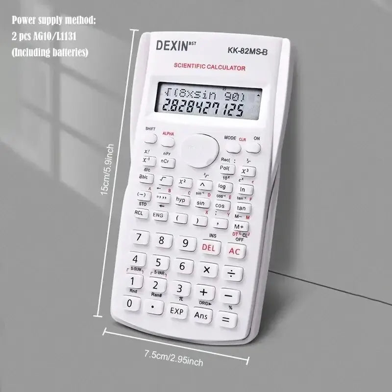 1pc Engineering Scientific Calculator 2 Line Function Calculator Fraction Calculator Statistic Calculator For School Calculator ALPENZO